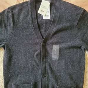 Uniqlo Men's Lambswool Cardigan, size M
